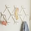 Kids' Wall Pegs & Peg Racks: Kids Antique White Accordian Style Peg Rack - Peg Rack (White)