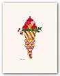 Ice Cream Dessert, c. 1959 by Andy Warhol 8.5"x5" Art Print Poster