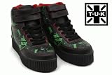 T.U.K. スカルプリント 厚底ハイカットスニーカー[CODE:0116381] ＢＫ/ＧＲ US5