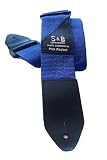 from Olympia Blue Guitar Strap Built in Pick Pocket Model ST10(103)