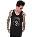 Awkwardstyles Men's Indian Day Of The Dead Sugar Skull Tank Top + Bookmark