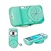 GMYLE(R Turquoise Blue TPU Protective Soft Case with Camera Lens Cover for Samsung Galaxy S4 Zoom SM-C1010, SM-C101