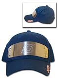Naruto Metal Leaf Village Sign Baseball Cap (Navy)