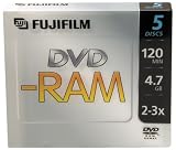 Fuji DVD-RAM Video 120 Min Disc ( 5 pack )