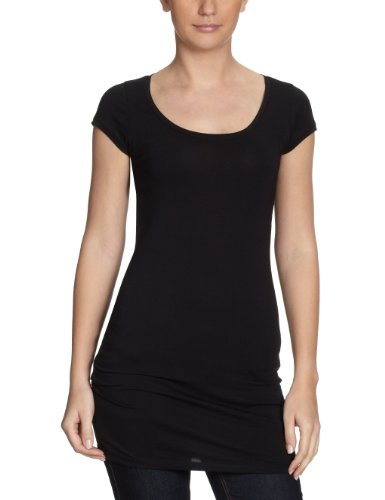 VILA CLOTHES Damen T-Shirt 14000961, Gr. 38/40 (M/L), Schwarz (BLACK) Preisvergleich
