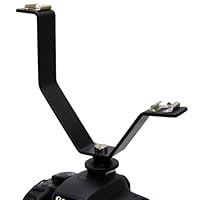 Opteka VLB-3 Video Light/Microphone Dual Cold Shoe Y-shaped Splitter Bracket