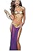 Ulike2 Design Women's Sexy Exotic Suspenders Strappy Gypsy Skirt Backless Purple Sexy Lingerie