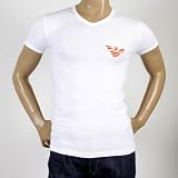 Emporio Armani t shirts white V neck t shirt 111221 1W515 EAM2383