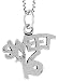 Sterling Silver Sweet 16 Talking Pendant, 9/16 in. (14mm) tall