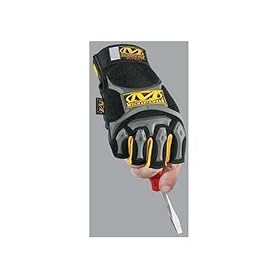 Mechanix Wear MFL-05-540 M-Pact Fingerless Glove Black Large X-Large by Mechanix