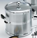 Review Kraftware  / Kraftware 70494 Brushed Chrome 3 Quart. Metal Ice Bucket with Wood Side Handles