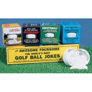 Golfers Gag Cockamamy Tricks Golf Ball Jokes Set photo Golfers Gag Cockamamy Tricks Golf Ball Jokes Set