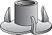 Tee Nuts Z 10-32 Bx100 (180295) Bx/100