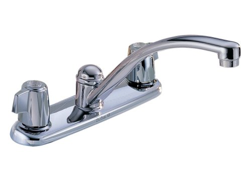 Delta 2100 Classic Double-Handle Kitchen Faucet, Chrome