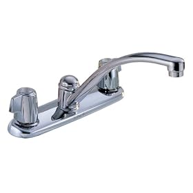 Delta Classic 2100 Two Handle Kitchen Faucet, Chrome