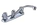 Delta 2100 Classic Double-Handle Kitchen Faucet, Chrome