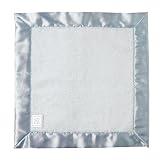 Swaddle Designs Baby Lovie Fuzzy Security Blanket - White/ Blue