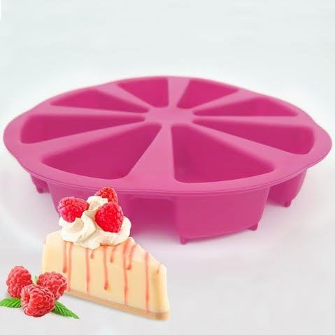 8 Triangle Cavity Pink Silicone Soap Mold For Homemade DIY Natural Soap Making by Humble Living