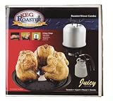 Camp Chef SLP-KEG Keg Roaster. Single Burner Low Pressure. Keg Roaster Accessory for Roasting, Stainless Steel/Black