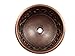 Yosemite Home Decor CSB1257 16-Gauge Vine Design Topmount Round Vessel Sink, 15-3/4-by-15-3/4-by-6-Inch, Solid Copper