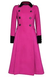 M&S Woman Double Breasted Contrast Coat [T91-1713-S]