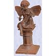iron fairy angel statue medieval style reading statue (Digital Angel Decor)