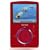SanDisk Sansa Fuze Tragbarer MP3-/Video-Player 4 GB mit Radio rot