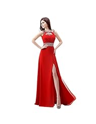 Chiffon/Satin Sequined Beaded Jeweled Prom Dress/Party Dress 