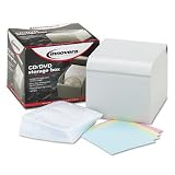 INNOVERA IVR39500 CD DVD Storage Box, Stores Up to 80 CDs... by