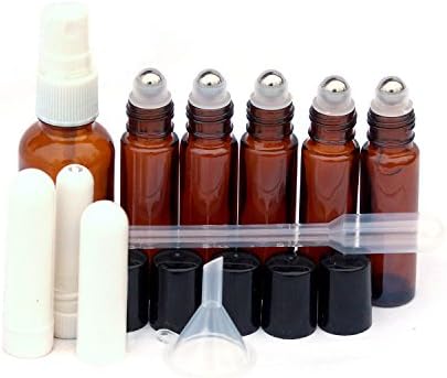 Essential Oil Accessories Set, Roller Bottles, Inhalers, Fine Mist Spray