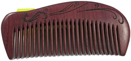 Natural Purpleheart Wood Anti-static Toothed Healthy Wide Tooth Comb Hair Care Hip Mall