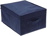 Wenko 4260050100 Aufbewahrungsbox Air M - atmungsaktives Vlies, 40 x 20 x 30 cm, dunkelblau