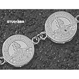 Stanford Cardinal Solid Sterling Silver Seal 1/2'' Bracelet 7 1/4''