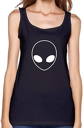 Womens Cotton Awesome UFO Alien Premium Mask Tank Tops