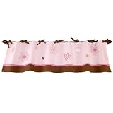 Nojo Serenity Window Valance, Pink Brown by NoJo