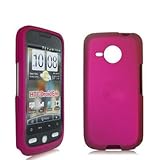 Hot Pink Rubberized Snap-On Hard Skin Case Cover for HTC Droid Eris 6200 Ph ....