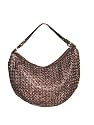 Sandy's Chocolate Brown Sparkling Woven Hobo Shoulder Bag -- SwankySwans