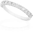 3/4ct TW Round Diamond Wedding Band in 14k White Gold