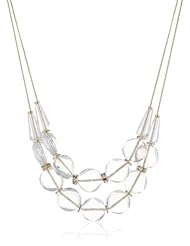Kenneth Cole New York "Jet" Faceted Bead 2 Row Necklace, 19"