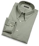 Arrow Men's Wrinkle Free Pinpoint Solid LS, Sage, 15.5 - 32/33