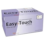 EasyTouch Insulin Syringe 28 Gauge, 1cc, 1/2", 100 Count