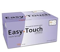 EasyTouch Insulin Syringe 28 Gauge, 1cc, 1/2", 100 Count