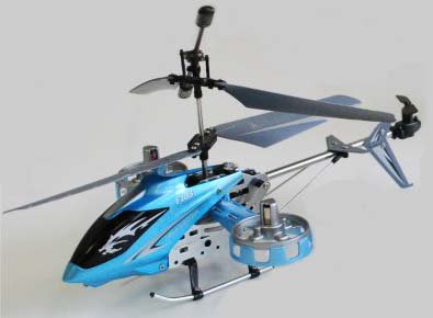 4ch赤外線コントロール ヘリコプターラジコン【メタリックブルー】◇RCヘリ FS-IRH100上昇・下降・ホバリング・前進・後進・左右旋回に対応！
