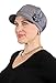 Newsboy Cap Summer Hats for Women Cancer Headwear Chemo Hair Loss Head Coverings Cotton (Charcoal Grey)