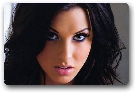 Alice Goodwin Custom Outdoor Indoor Doormat Personalized Design Machine-Wahable Neoprene Rubber Doormat 23.6x15.7 Inch