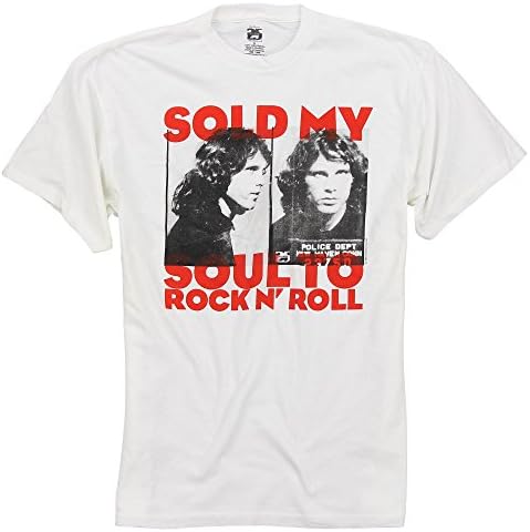 Jim Morrison Sold My Soul To Rock N' Roll Vintage Look T-Shirt (XXL)