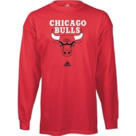 Chicago Bulls adidas Primary Logo Long Sleeve T-Shirt