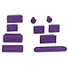 HDE 10pc Anti-Dust Silicone Rubber Port Plugs for MacBook Pro Retina (Purple)