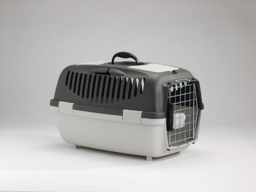 Trixie 3985 Gulliver 3 Transportbox, Gr. 3: 40 &times; 38 &times; 61 cm, hellgrau/grau