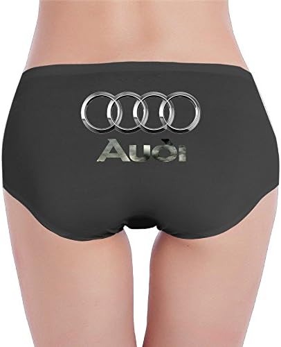 EVALY Women's Geek Low-Waist Audi Cars Logo Emblem Hipsters Panty